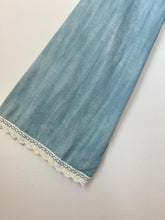 Load image into Gallery viewer, 1960s Indigo and crochet Maxi Dress