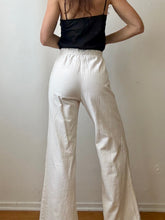 Load image into Gallery viewer, White linen pants
