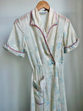 Load image into Gallery viewer, Vintage Floral dress with pink trim

