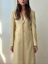 Load image into Gallery viewer, Silk longline blazer coat

