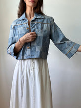 Load image into Gallery viewer, Re-worked jean jacket
