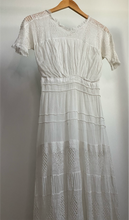 Load image into Gallery viewer, White Antique Lace Dress
