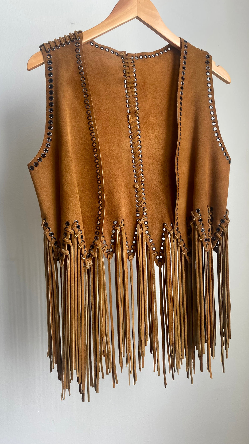 Leather Fringe Vest