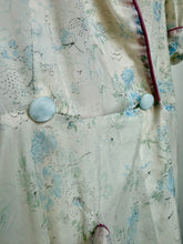Load image into Gallery viewer, Vintage Floral dress with pink trim
