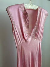 Load image into Gallery viewer, 1930's Pink silk slip dress
