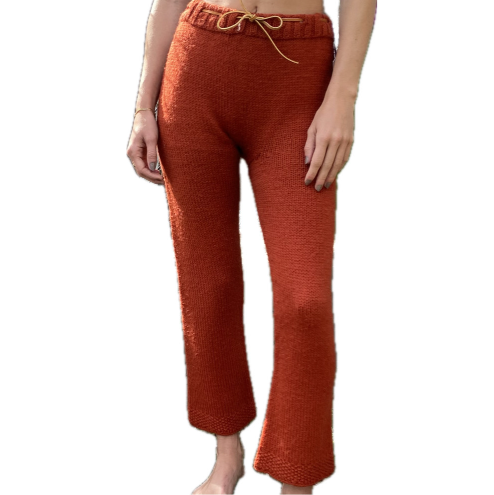 Knit Pants - Burnt Orange