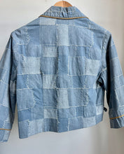 Load image into Gallery viewer, Re-worked jean jacket
