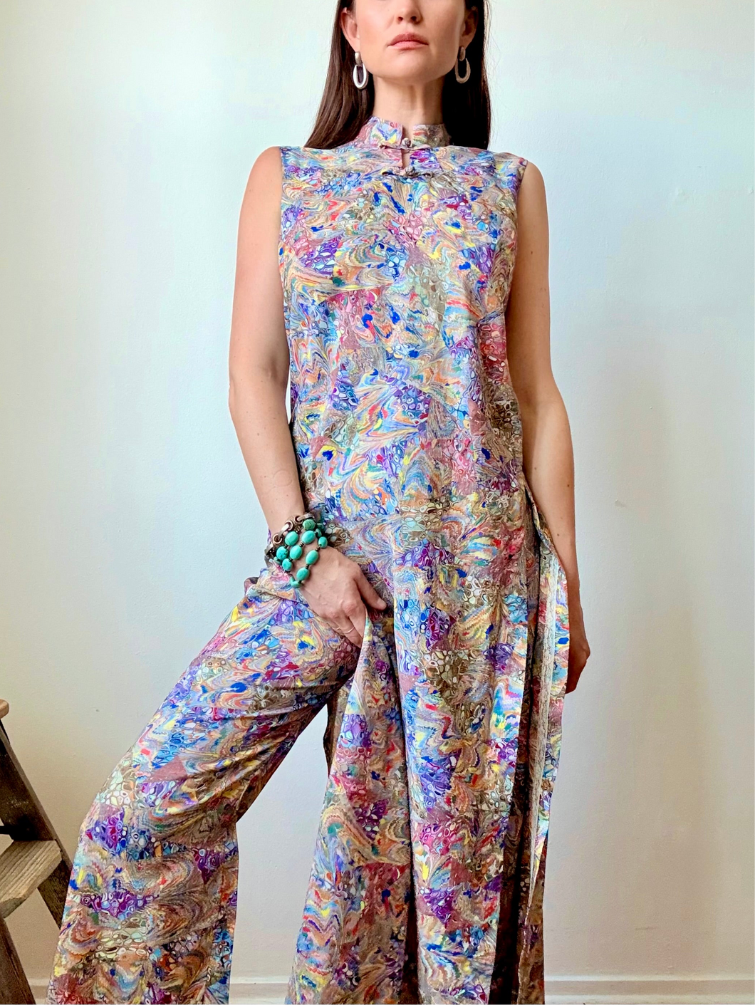 Retro Tunic Shirt Dress