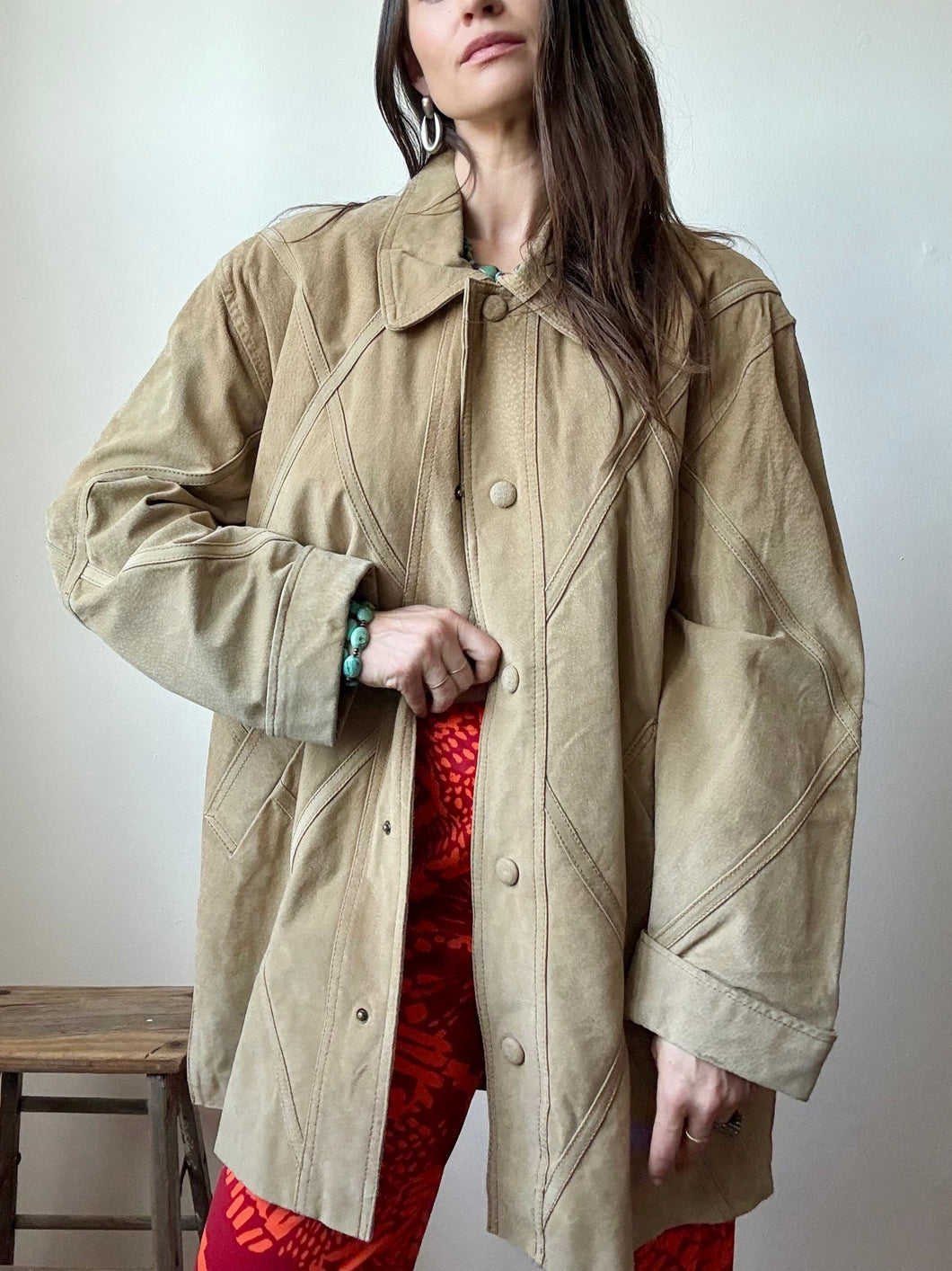 Vintage tan Leather jacket