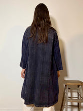 Load image into Gallery viewer, Bohemian patchwork indigo coat

