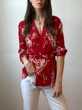 Load image into Gallery viewer, Patterned Peplum Blouse
