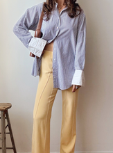 Load image into Gallery viewer, Yellow silk pants
