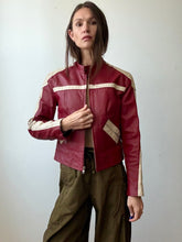Load image into Gallery viewer, Red leather jacket
