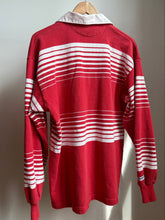 Load image into Gallery viewer, Red and white Rugby Polo
