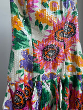 Load image into Gallery viewer, Vintage Silk &amp; Sequin Floral Mini
