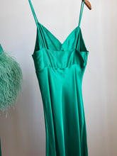 Load image into Gallery viewer, 1970s slip dress &amp; feather-trimmed duster
