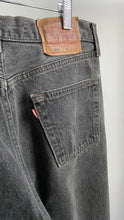 Load image into Gallery viewer, Black 501 Levis Jeans
