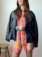 Load image into Gallery viewer, cropped black leather jacket
