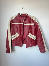 Load image into Gallery viewer, Red leather jacket
