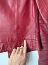 Load image into Gallery viewer, Red leather jacket
