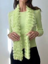 Load image into Gallery viewer, Sweater &amp; rabbit fur scarf set
