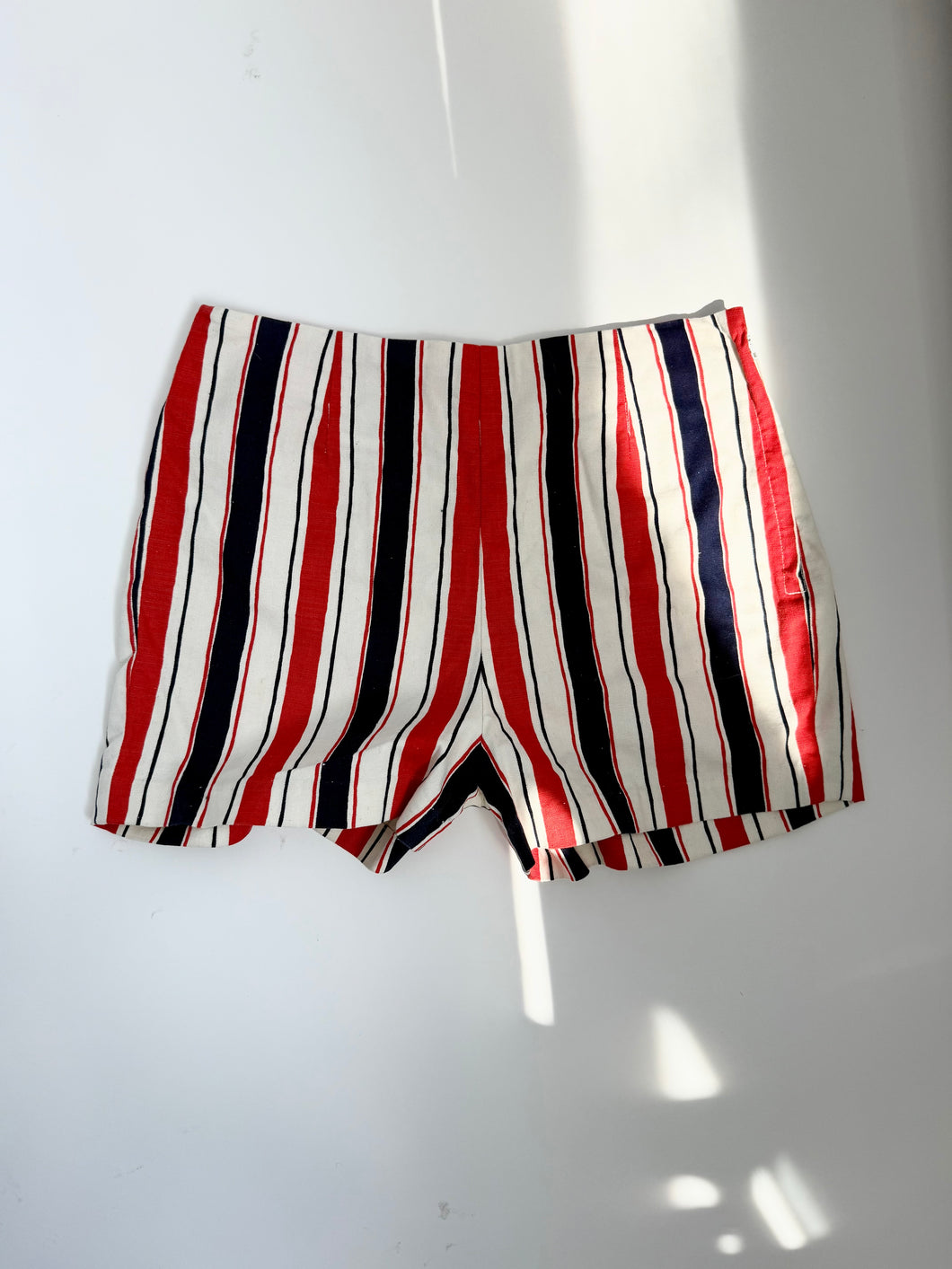 1970's stripped mini shorts
