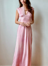 Load image into Gallery viewer, 1930's Pink silk slip dress
