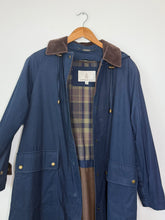 Load image into Gallery viewer, Navy trench coat
