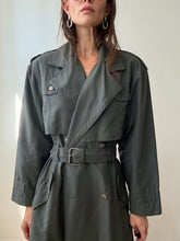 Load image into Gallery viewer, Grey trench coat
