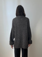 Load image into Gallery viewer, Grey V-neck Sweater
