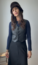 Load image into Gallery viewer, Black leather vest
