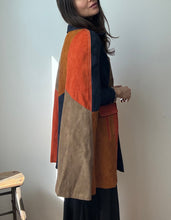 Load image into Gallery viewer, 1970's Patchwork Suede Cape
