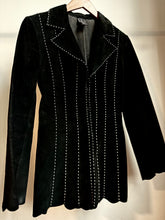 Load image into Gallery viewer, Black leather suede jacket
