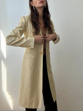 Load image into Gallery viewer, Silk longline blazer coat
