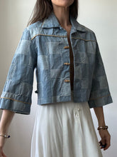 Load image into Gallery viewer, Re-worked jean jacket
