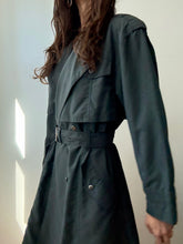 Load image into Gallery viewer, Grey trench coat
