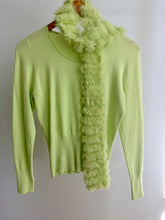Load image into Gallery viewer, Sweater &amp; rabbit fur scarf set
