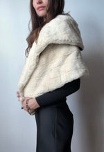 Load image into Gallery viewer, 1930’s- 1940’s Ivory Rabbit Fur Cape

