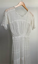 Load image into Gallery viewer, White Antique Lace Dress
