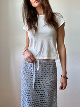 Load image into Gallery viewer, Baby blue crochet skirt
