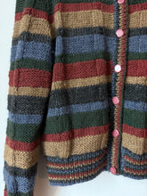 Load image into Gallery viewer, 90&#39;s Striped Cardigan Sweater
