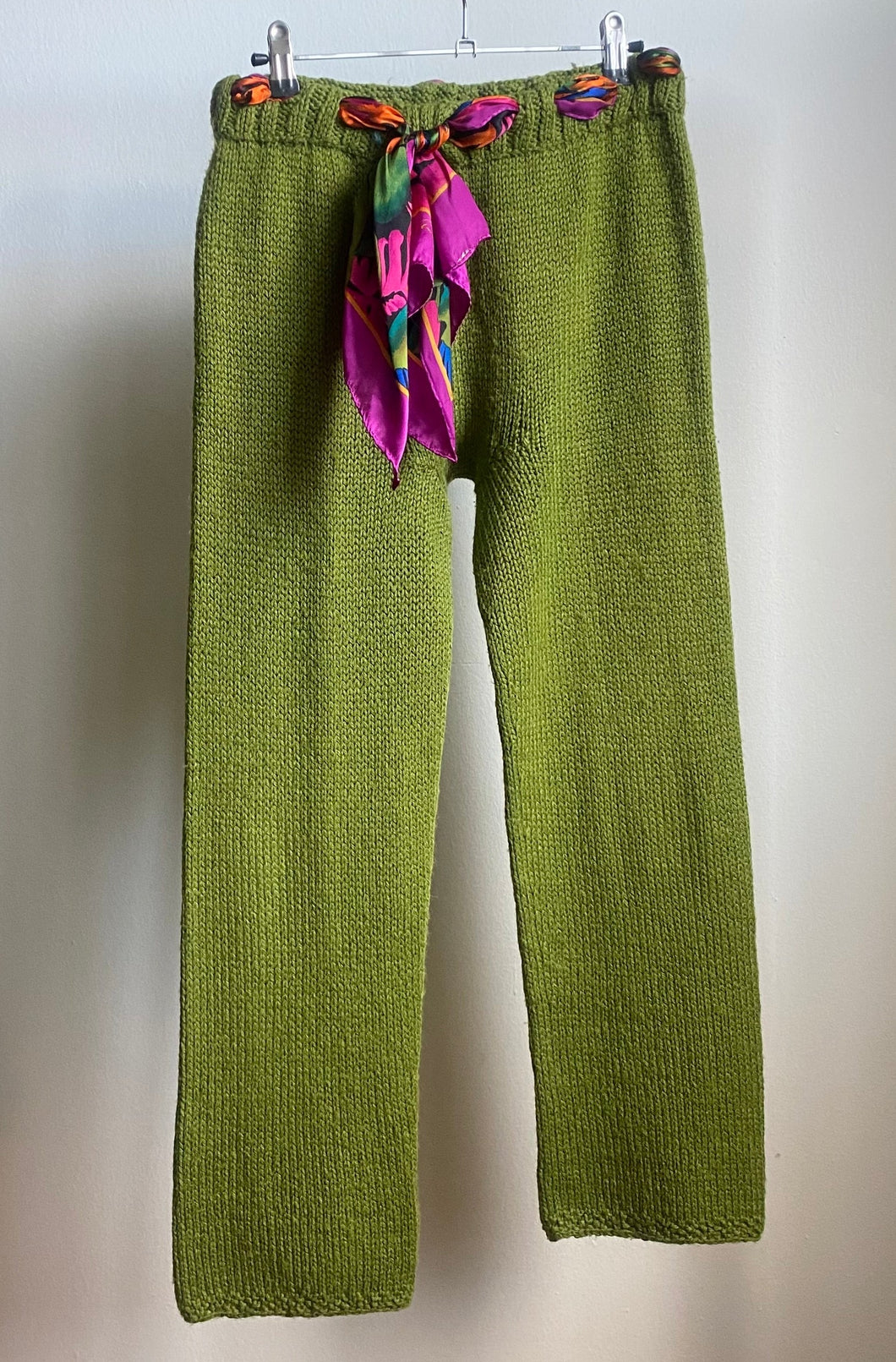 Knit Pants - Apple green