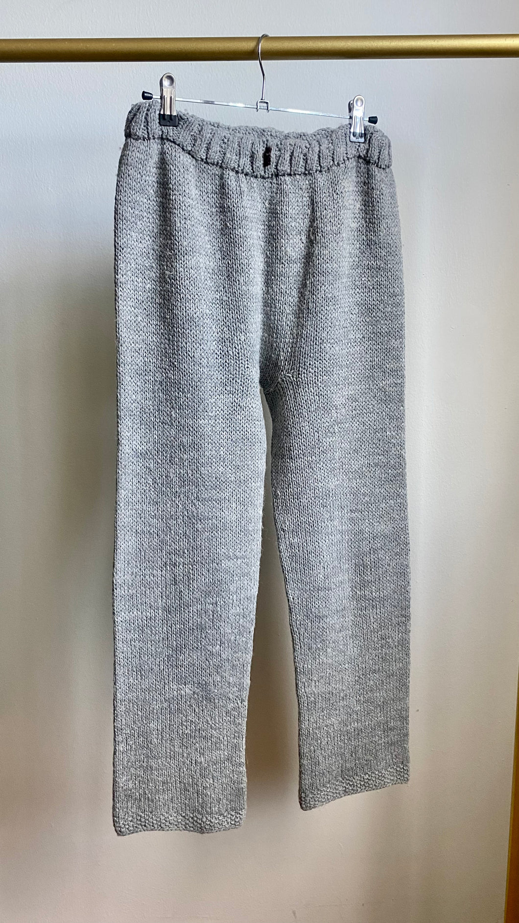 Knit Pants -Grey