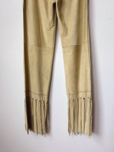 Load image into Gallery viewer, Vintage suede fringe pant
