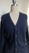 Load image into Gallery viewer, Navy Blue Button Down Sweater
