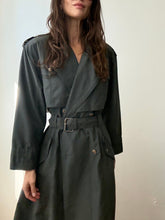 Load image into Gallery viewer, Grey trench coat
