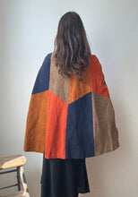 Load image into Gallery viewer, 1970's Patchwork Suede Cape
