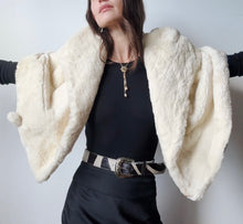 Load image into Gallery viewer, 1930’s- 1940’s Ivory Rabbit Fur Cape

