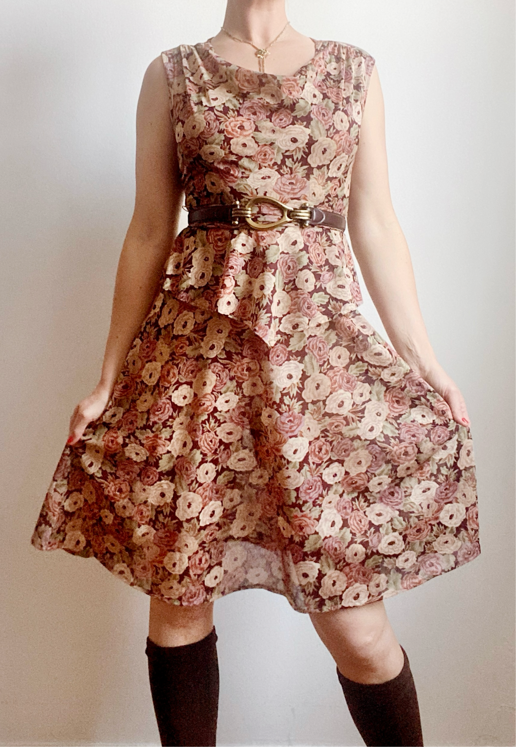 Floral Peplum Dress