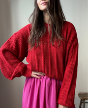 Load image into Gallery viewer, Red knit sweater
